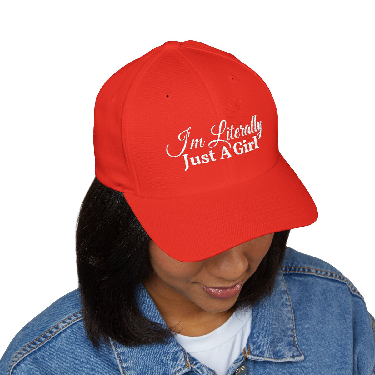 “I’m Literally Just A Girl” Embroidered Cap