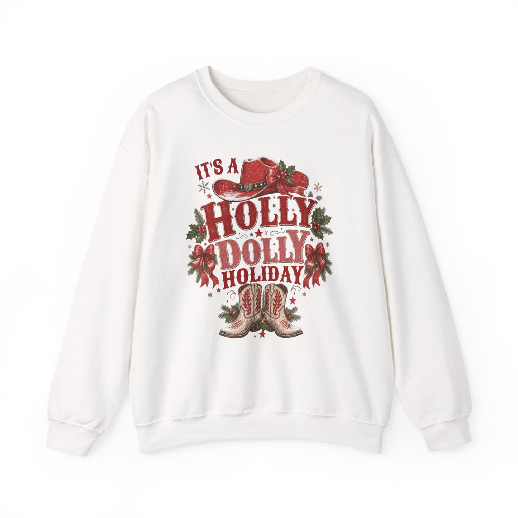 Holly Dolly Christmas Crewneck Sweatshirt