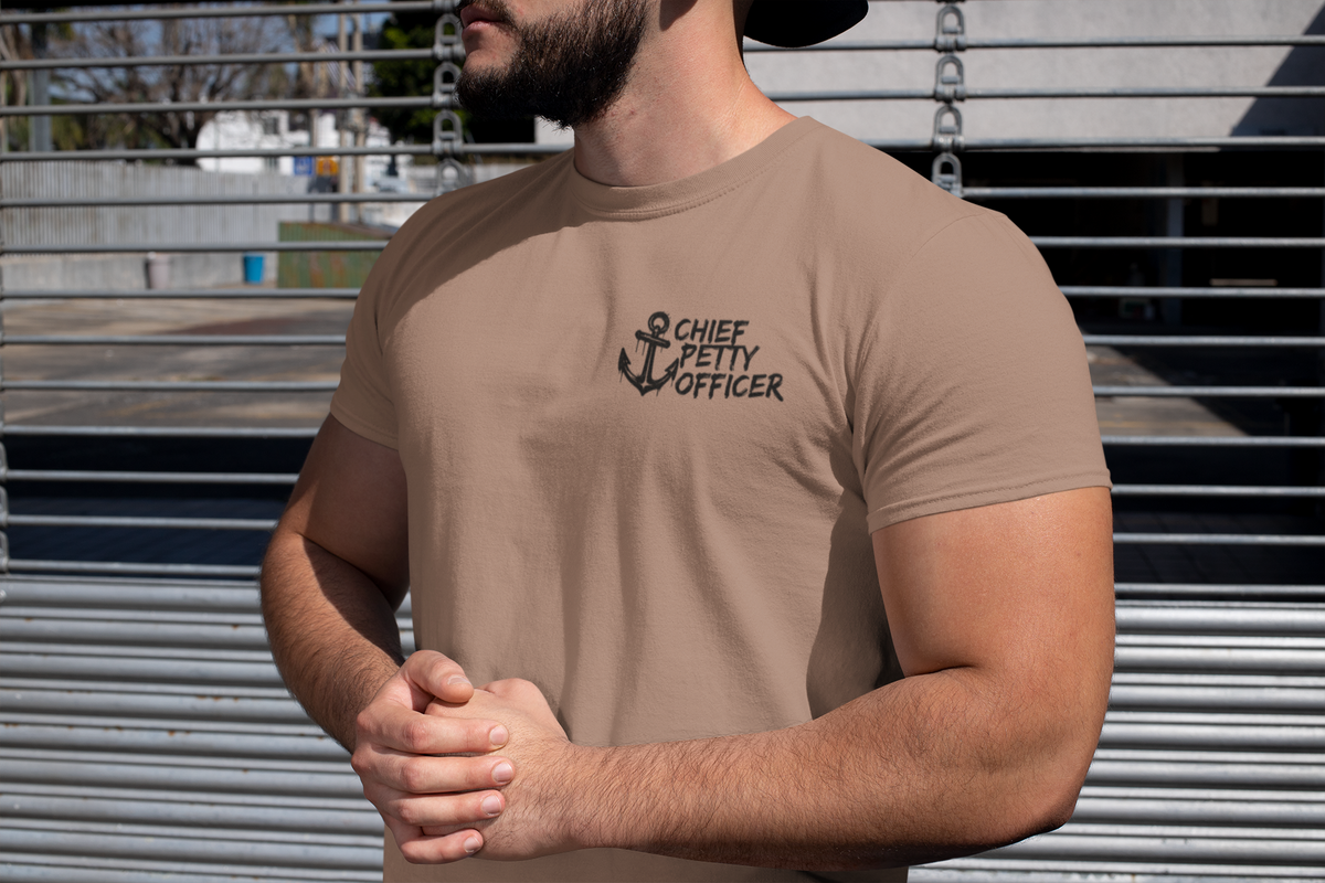 Ask the Chief Anchor T‑Shirt - Cotton Graphic Tee - Gift for Navy Chief