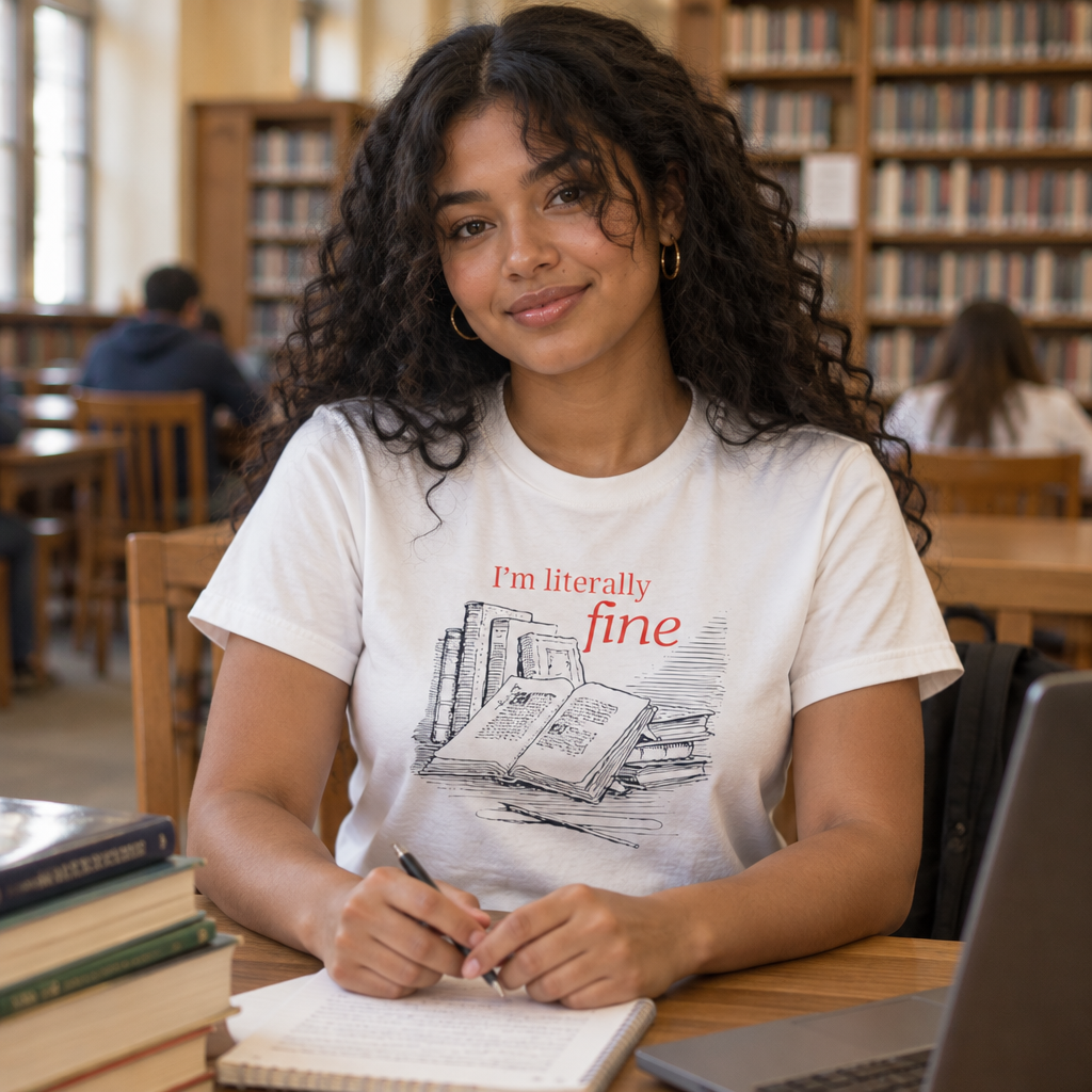 I'm Literally Fine Book Lover T-Shirt