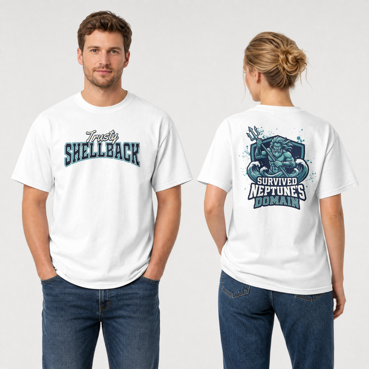 Trusty Shellback - Survived Neptune’s Domain Graphic Tee