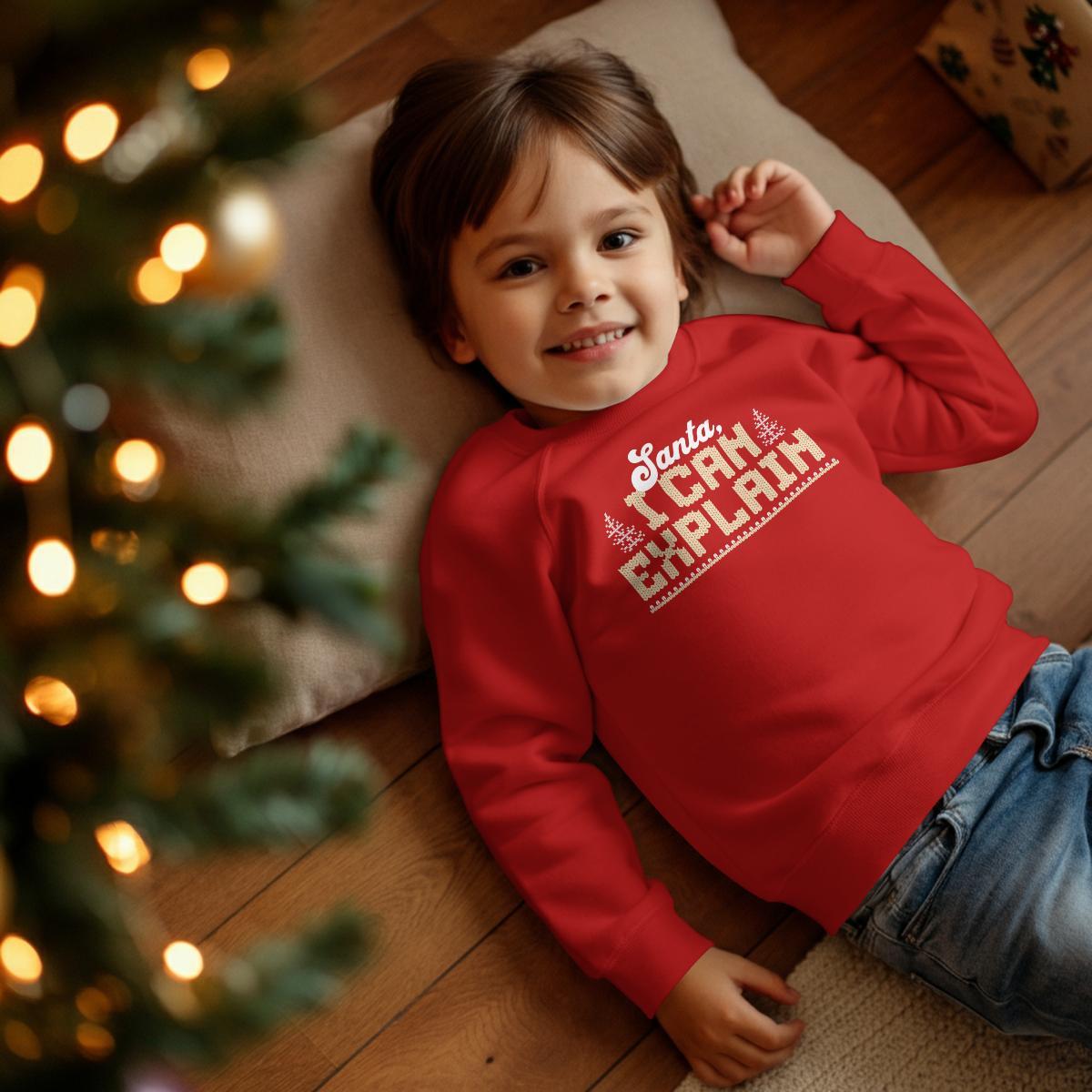 Santa, I Can Explain Toddler Christmas Sweatshirt