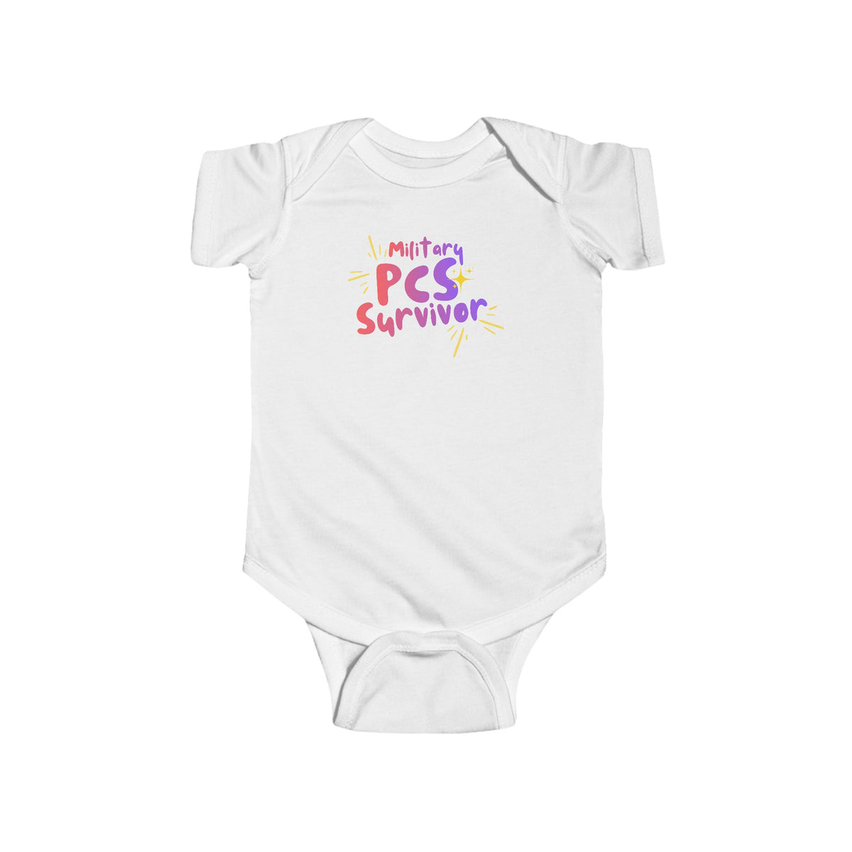 Infant Bodysuit - "Military PCS Survivor" Cute Baby Onesie for Military Families