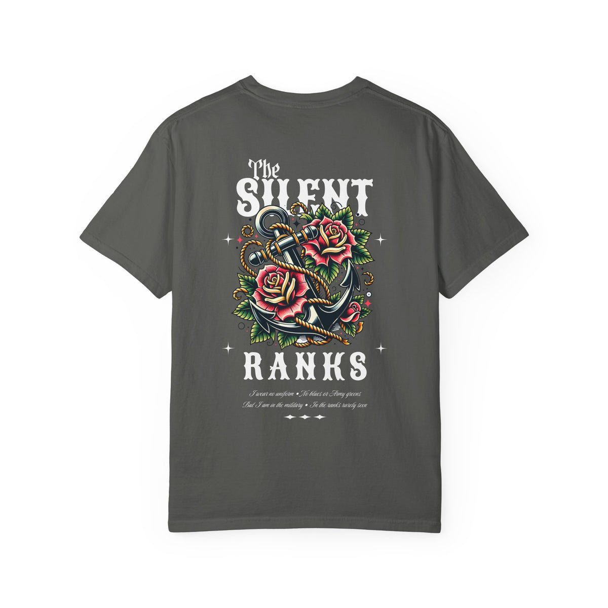 The Silent Ranks Graphic T-Shirt - Navy Military Wife Tee Gift