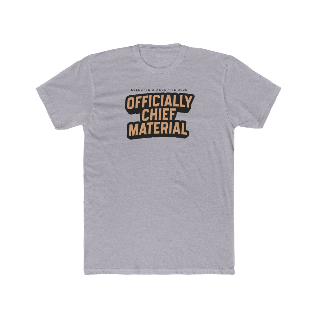 Officially Chief Material T‑Shirt - Statement Tee - Navy Chief Season 2026