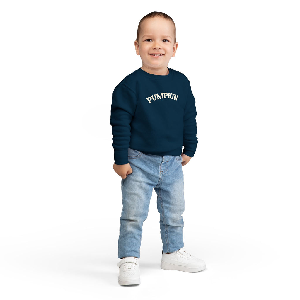 Pumpkin Toddler Sweatshirt – Cute Fall Pullover with Personalization