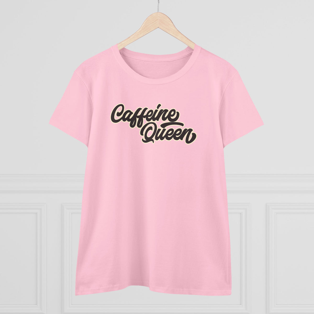 Caffeine Queen Tee — Women's Coffee Lover Graphic T-Shirt