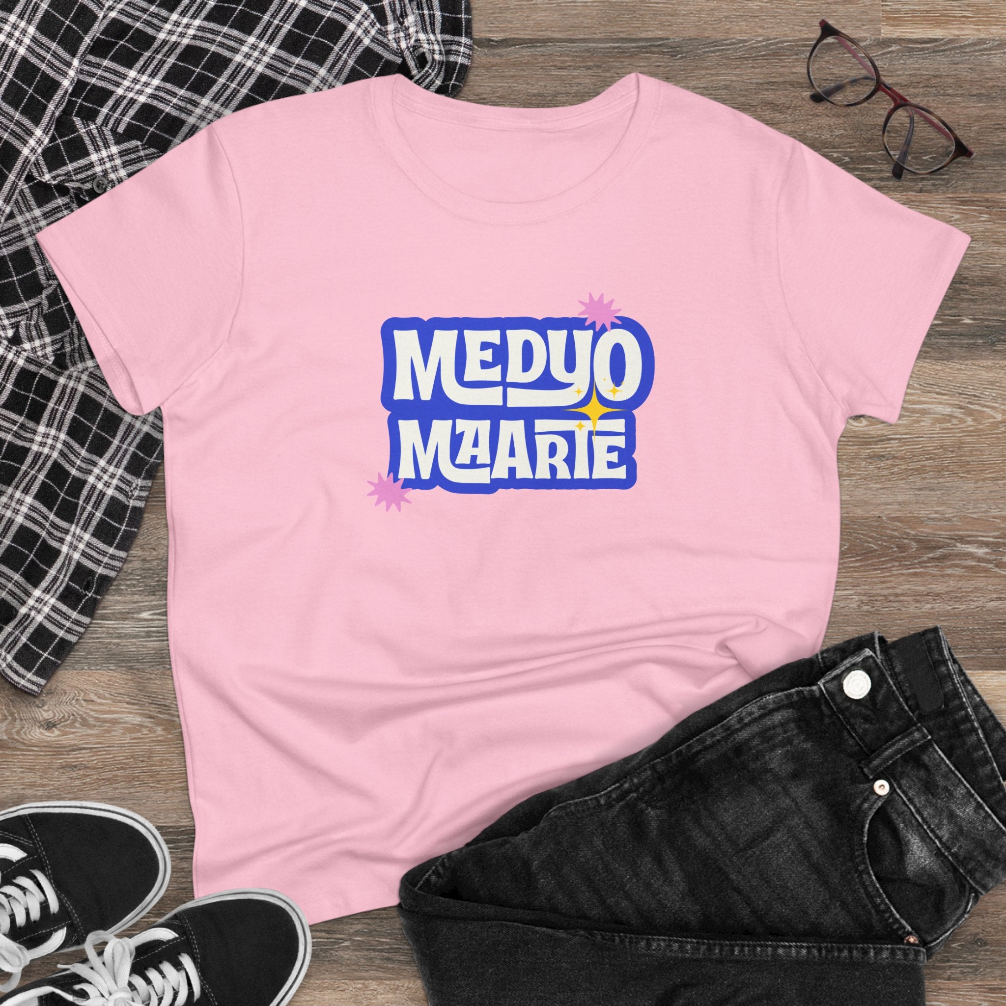 Medyo Maarte Women’s Graphic Tee | Playful Retro Tagalog Shirt | Pinoy Pride | Filipino Gifts