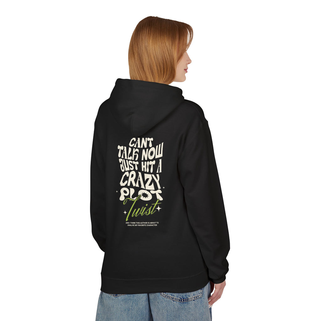Busy Reading Midweight Softstyle Fleece Hoodie - Can't Talk Now, Just Hit A Crazy Plot Twist