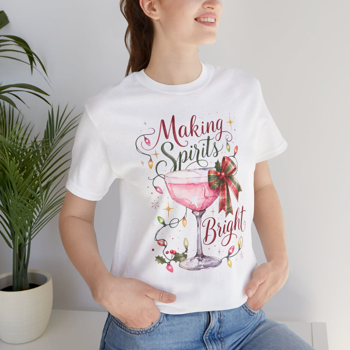 Making Spirits Bright Christmas Cocktail Tee