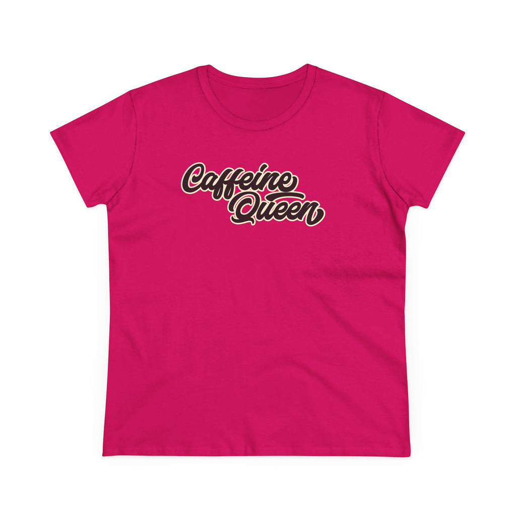 Caffeine Queen Tee — Women's Coffee Lover Graphic T-Shirt