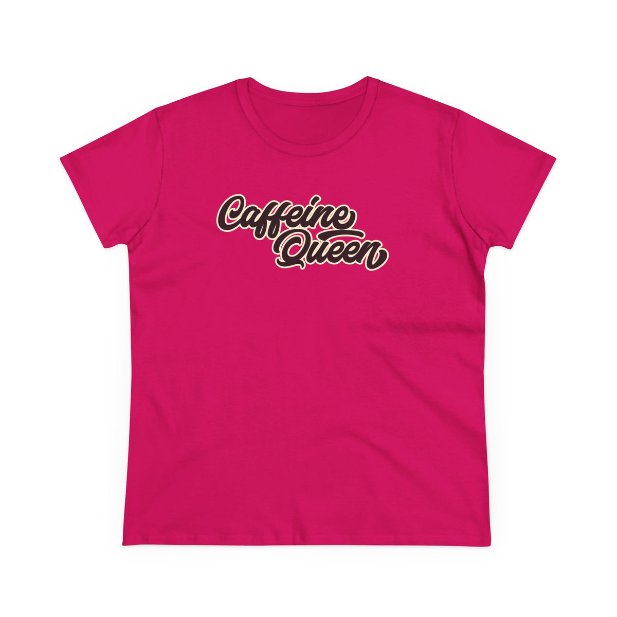 Caffeine Queen Tee — Women's Coffee Lover Graphic T-Shirt