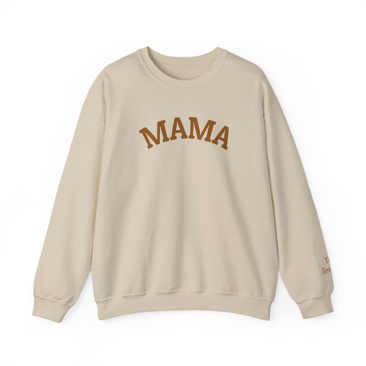 Mama Crewneck Sweatshirt - Cozy Neutral Mom Pullover with Personalization