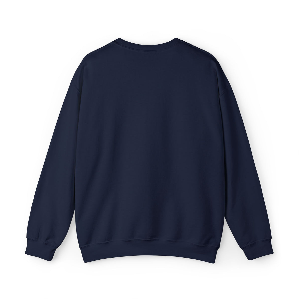US Navy Monochrome Puff Print Text Crewneck Sweatshirt