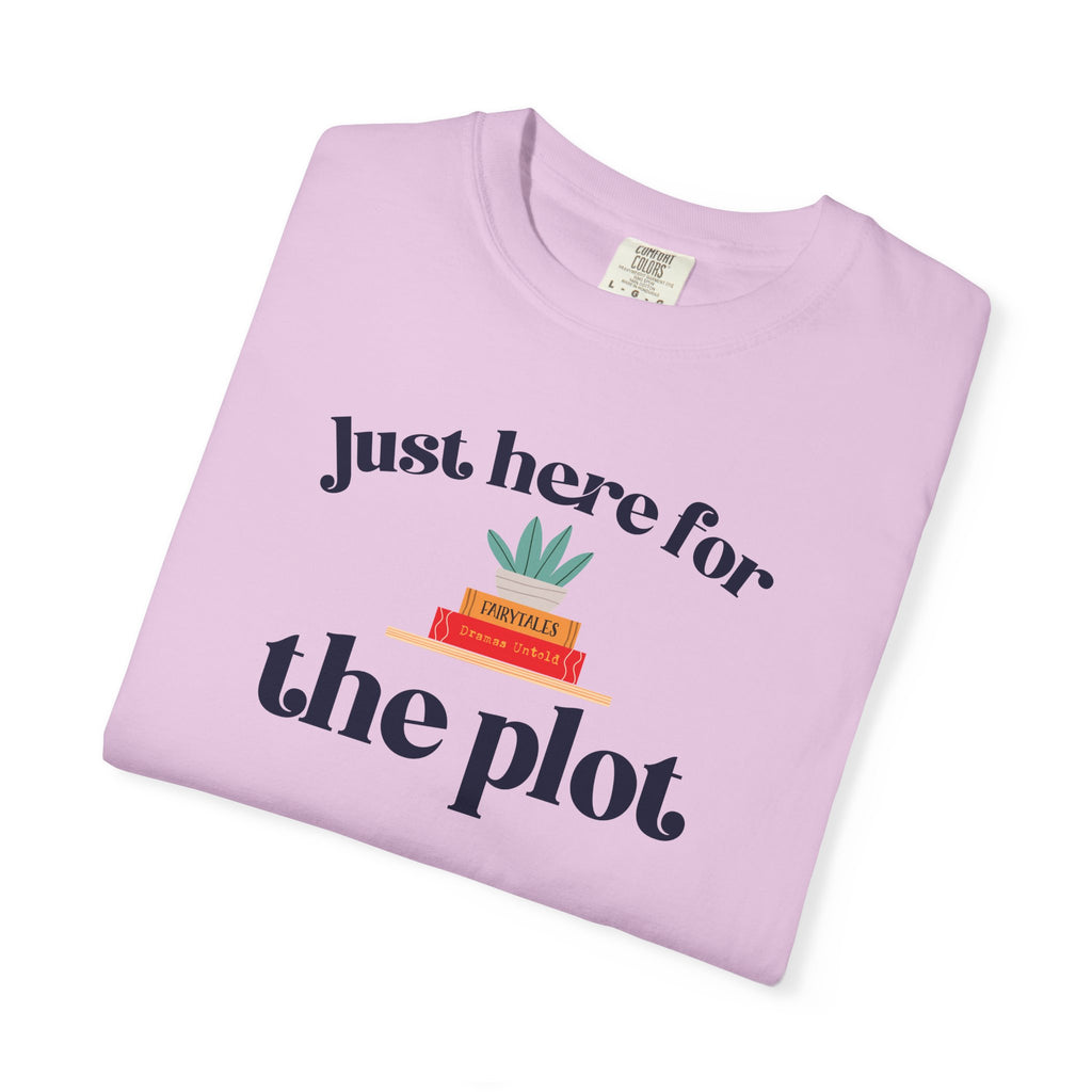 Just Here for the Plot T-Shirt | Book Lover Graphic Tee | Reader Gift | Teacher Gift