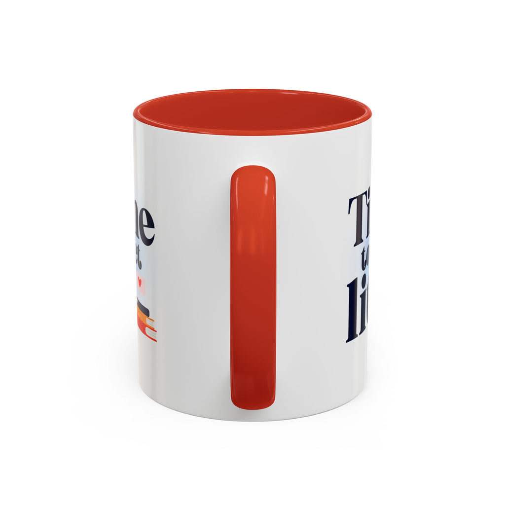 Time to Get Lit Coffee Mug — Book Lover Accent Mug (11/15 oz) | Book Lover Gift | Teacher Gift