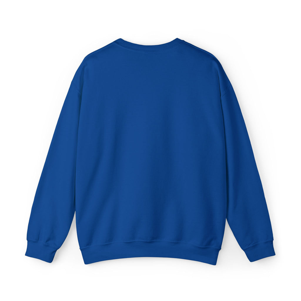 US Navy Monochrome Puff Print Text Crewneck Sweatshirt
