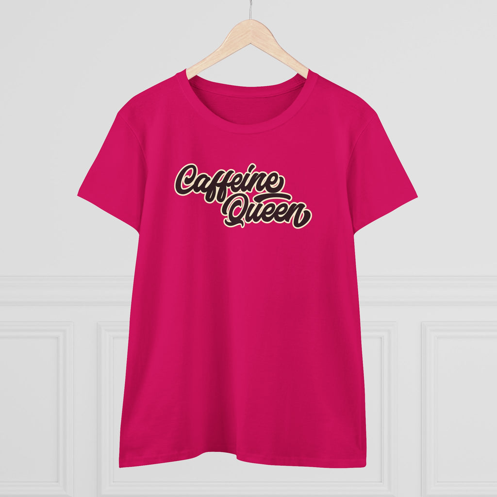 Caffeine Queen Tee — Women's Coffee Lover Graphic T-Shirt