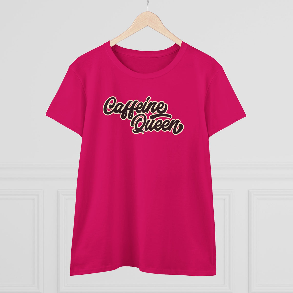 Caffeine Queen Tee — Women's Coffee Lover Graphic T-Shirt