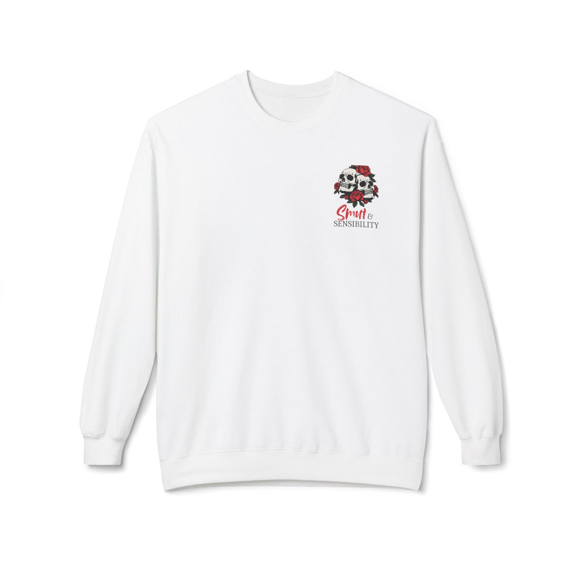 Smut and Sensibility Sweatshirt - Give Me Sarcasm & Morally Gray Heroes - Skull & Rose Crewneck Gift for Book Lovers