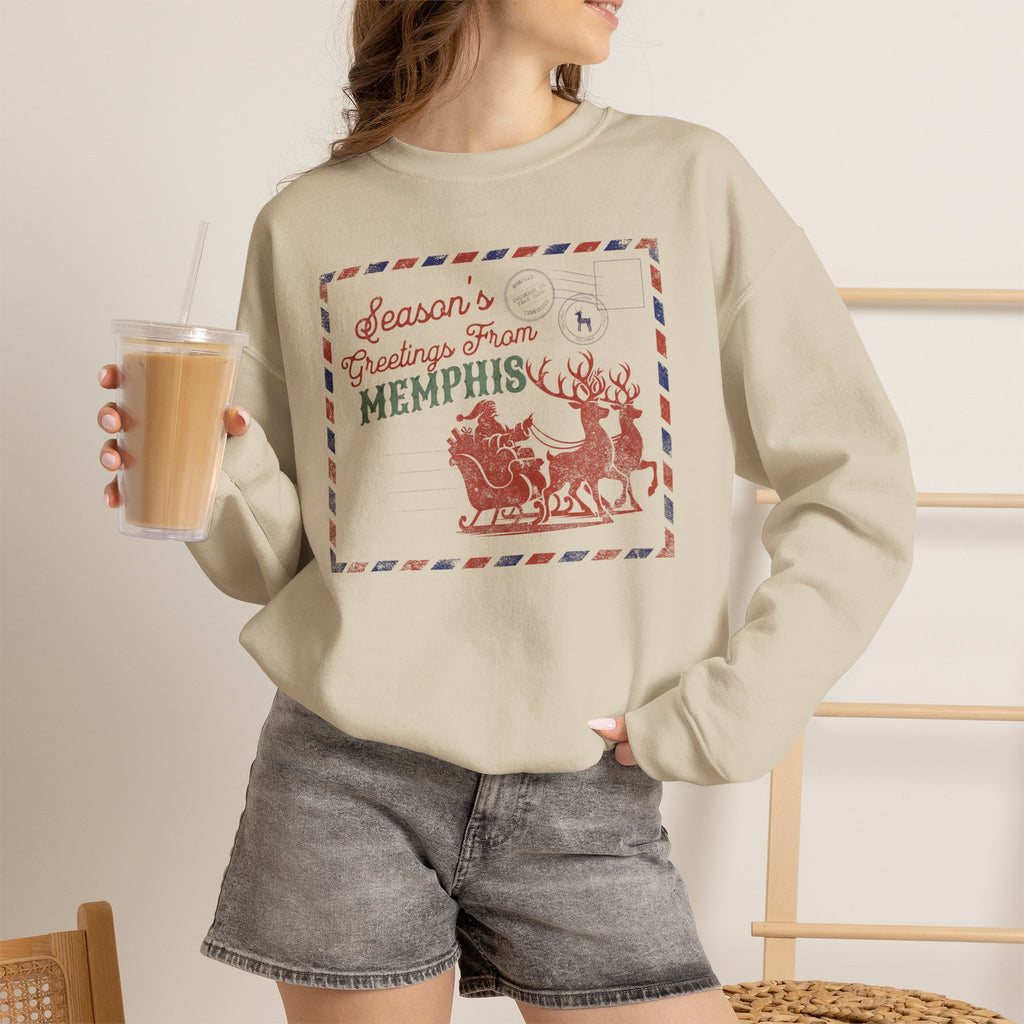 Season’s Greetings from Memphis Christmas Crewneck Sweatshirt
