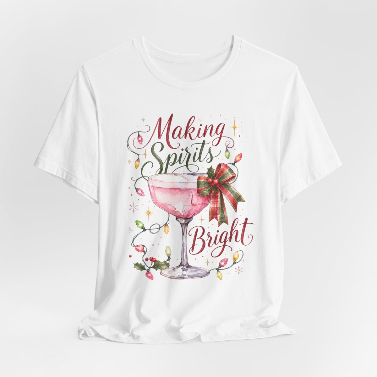Making Spirits Bright Christmas Cocktail Tee