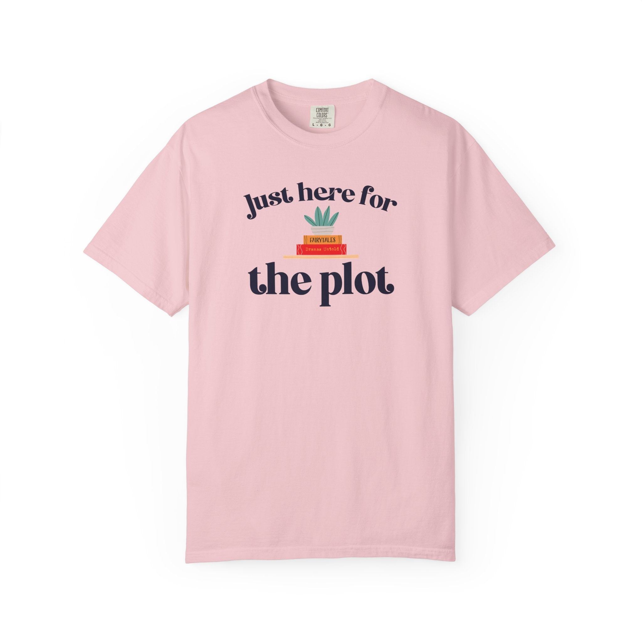 Just Here for the Plot T-Shirt | Book Lover Graphic Tee | Reader Gift | Teacher Gift