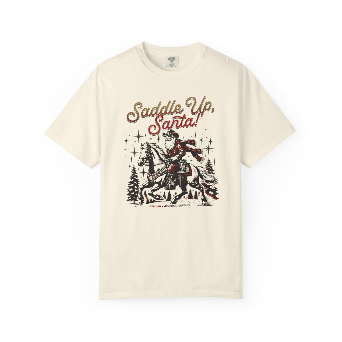 Saddle Up Santa Christmas Cowboy T-Shirt