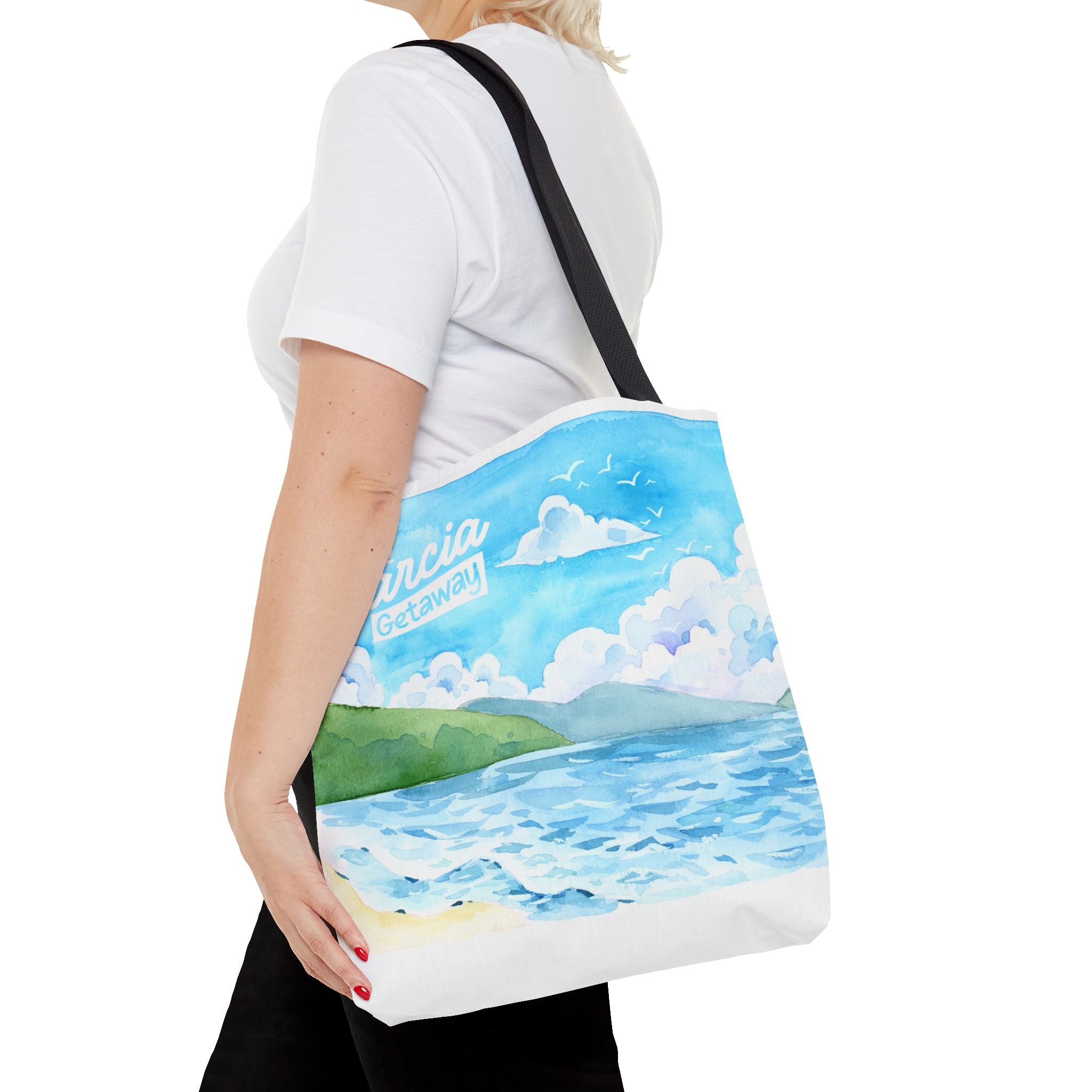 The Garcia Getaway Beachscape Tote Bag