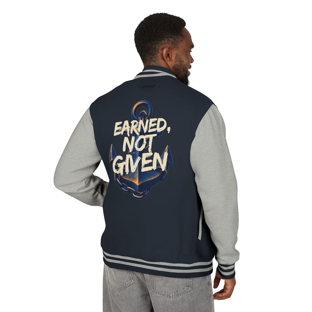 Letterman Jacket - "Earned, Not Given" Anchor Varsity Jacket for Chiefs (with Personalization)