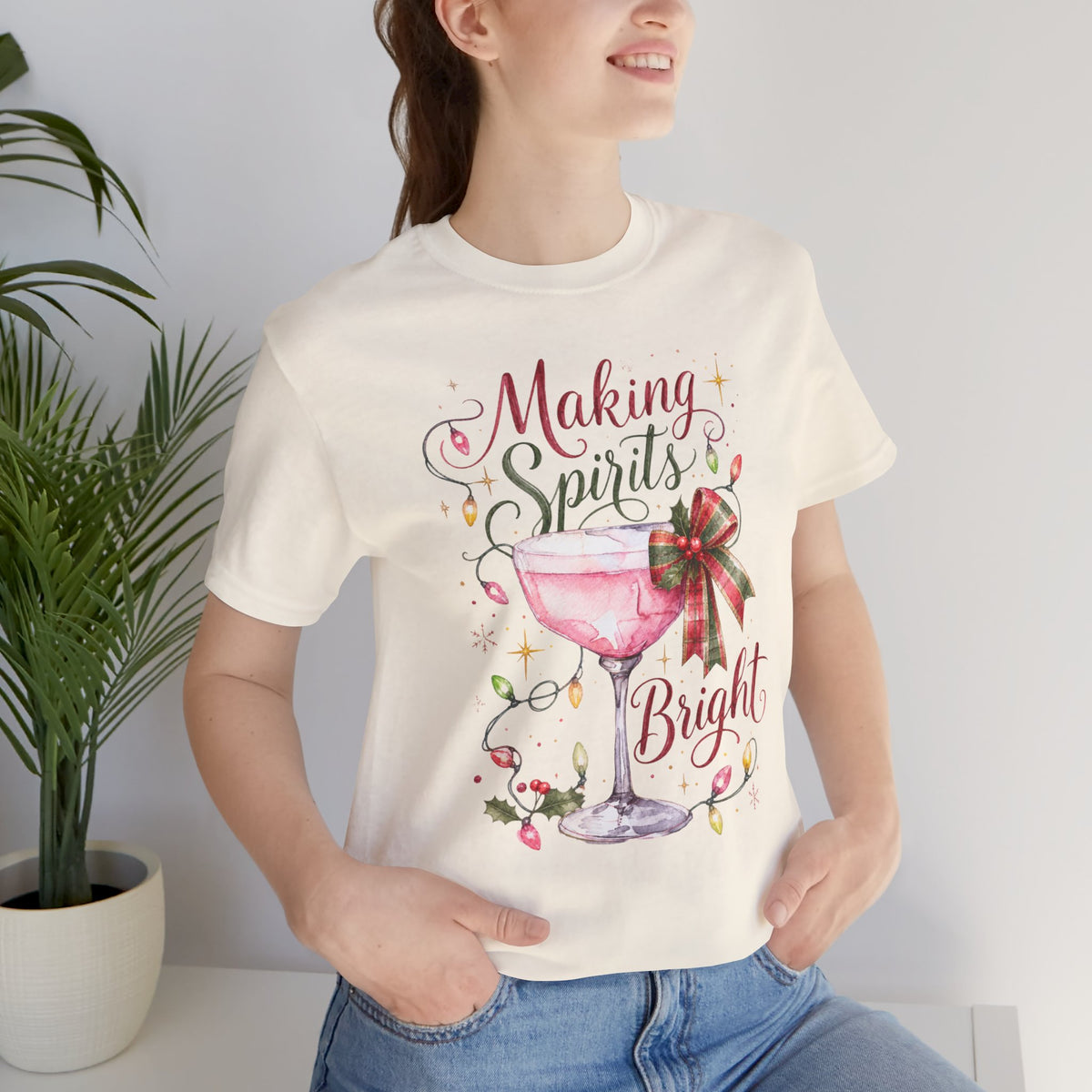 Making Spirits Bright Christmas Cocktail Tee