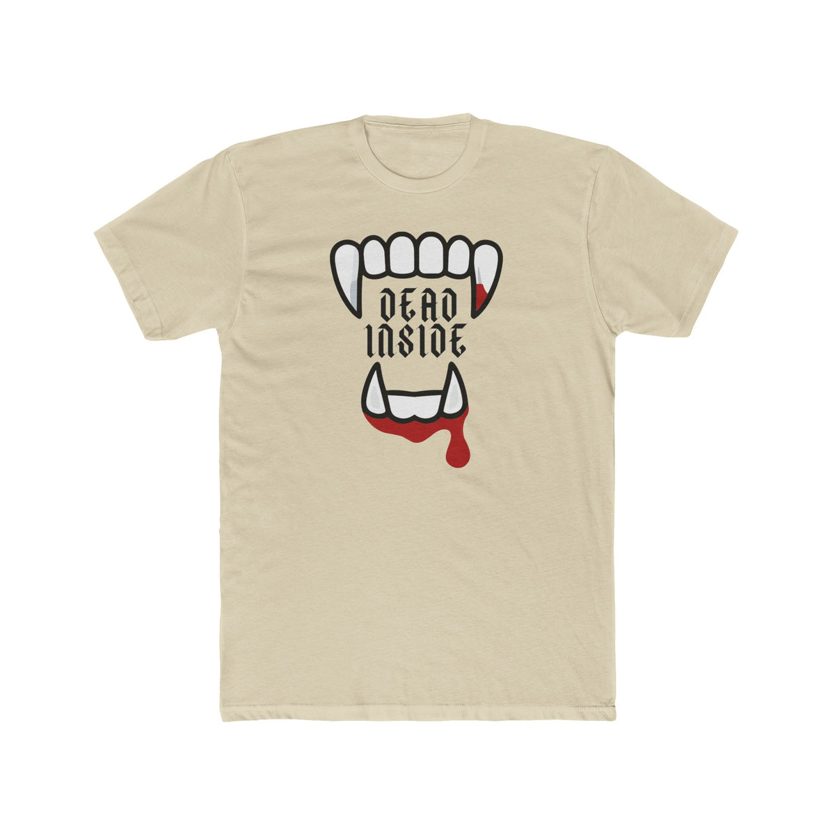 Dead Inside Vampire Fangs T‑Shirt — Gothic Horror Graphic Tee