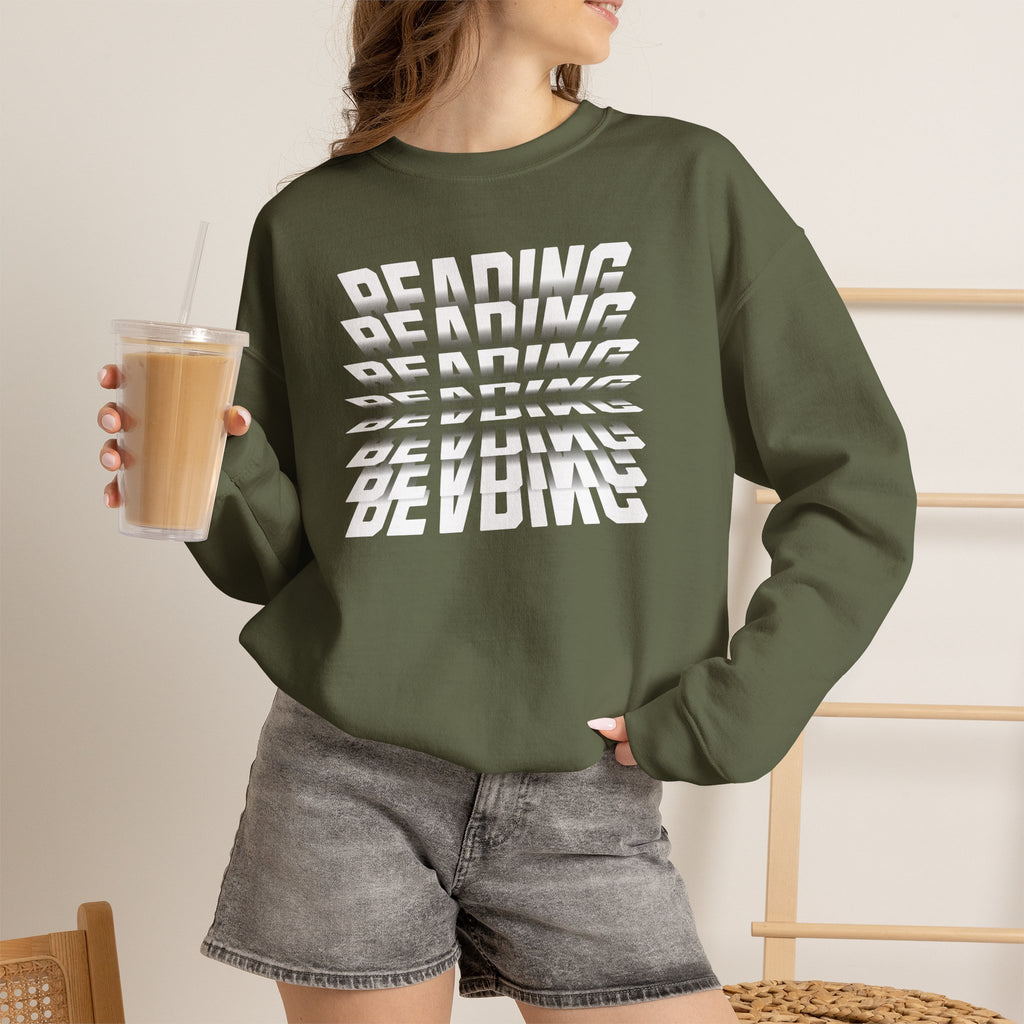 Reading (Book Pages) Graphic Sweatshirt