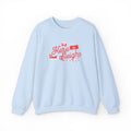 Here To Sleigh - Embroidered Christmas Crewneck Sweatshirt