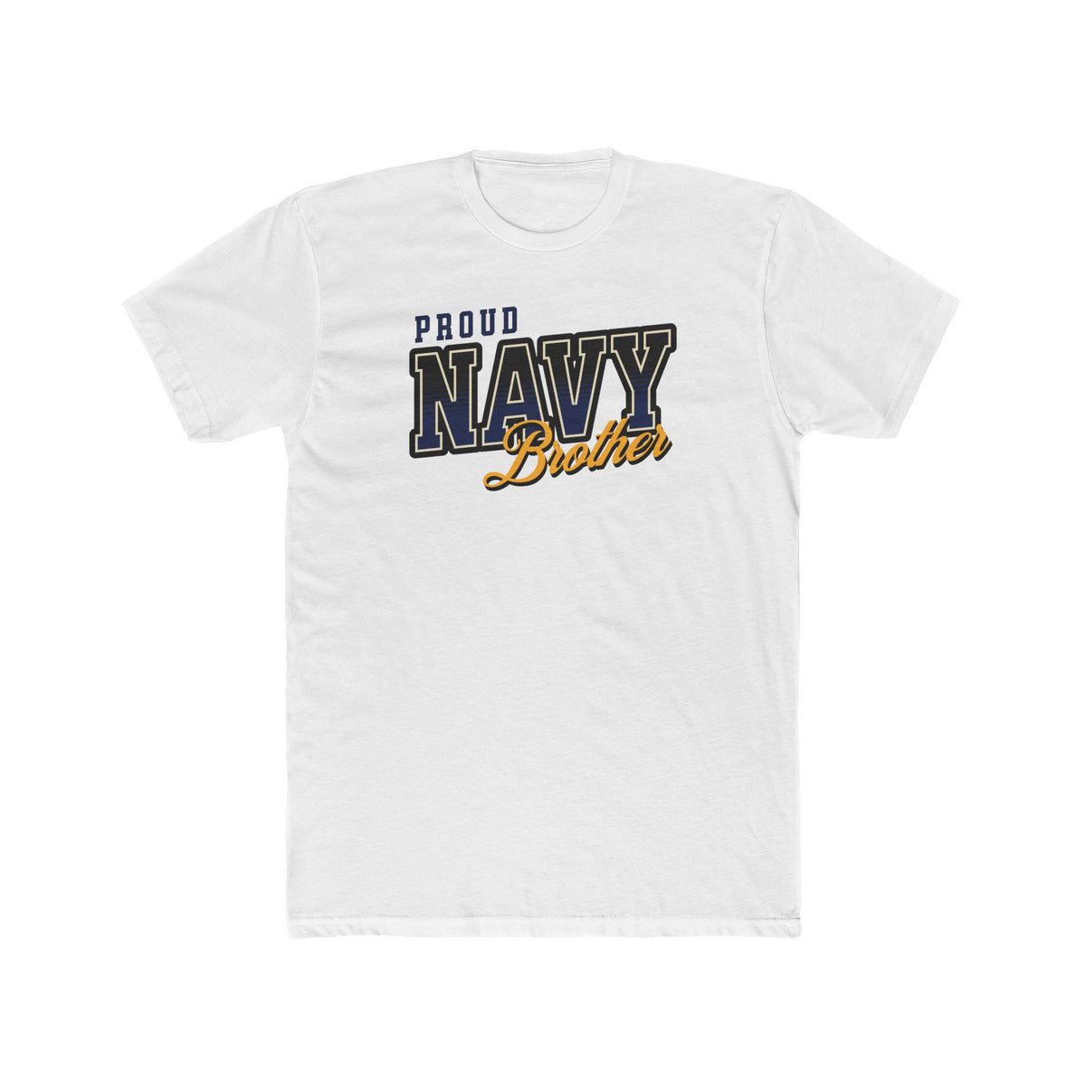 Proud Navy Brother Cotton T-Shirt