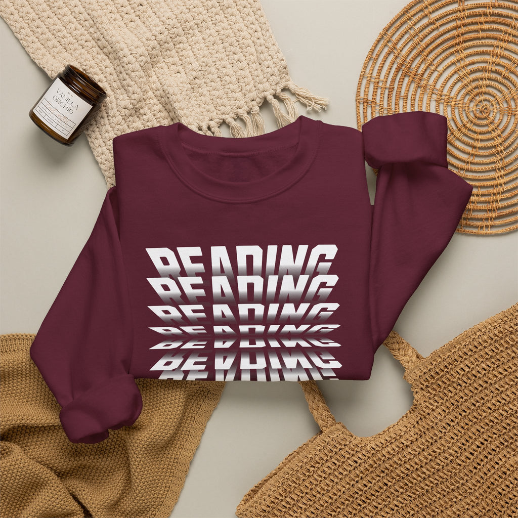 Reading (Book Pages) Graphic Sweatshirt