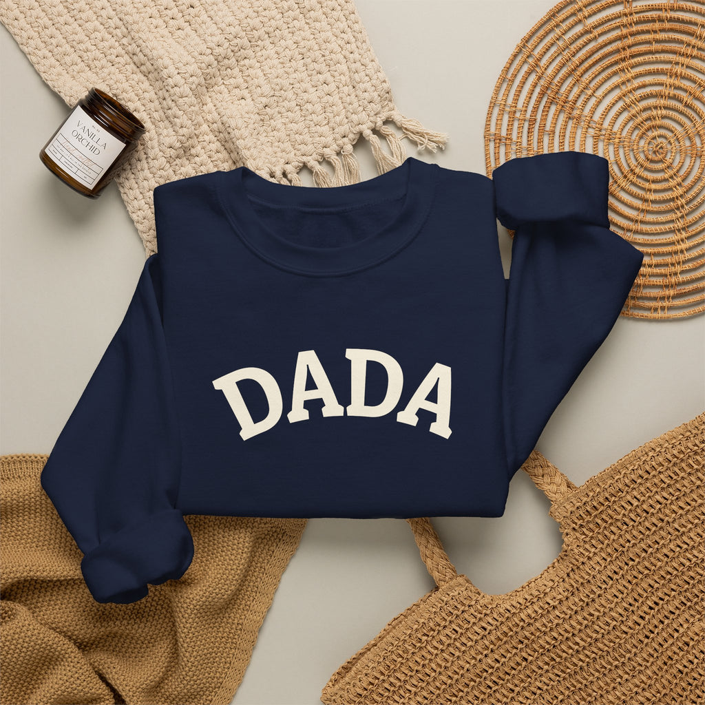Dada Crewneck Sweatshirt - Cozy Neutral Dad Pullover with Personalization