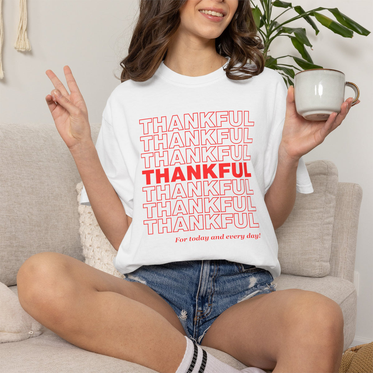 Thankful Graphic T-Shirt – Gratitude Tee