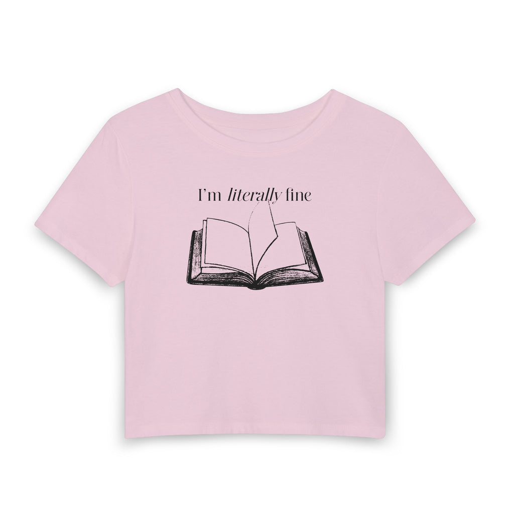 I'm Literally Fine Book Graphic Tee
