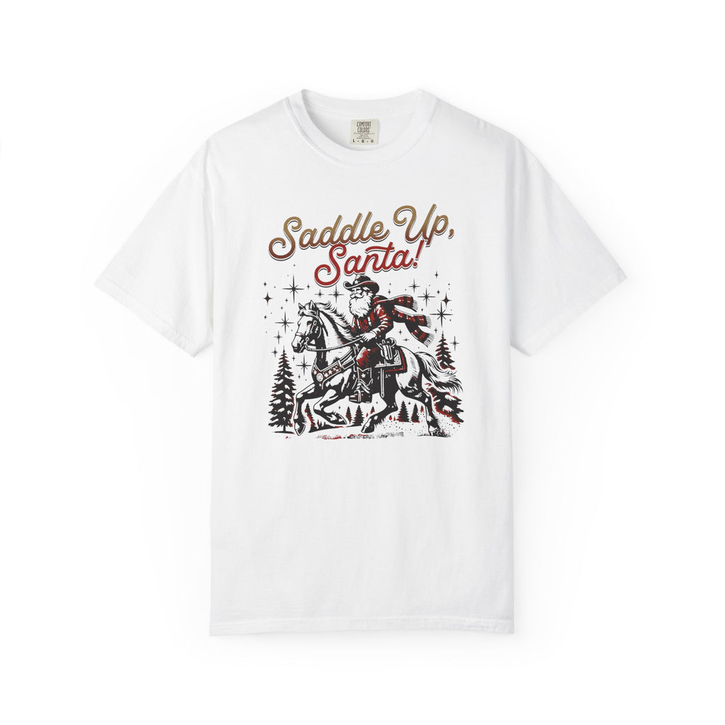 Saddle Up Santa Christmas Cowboy T-Shirt